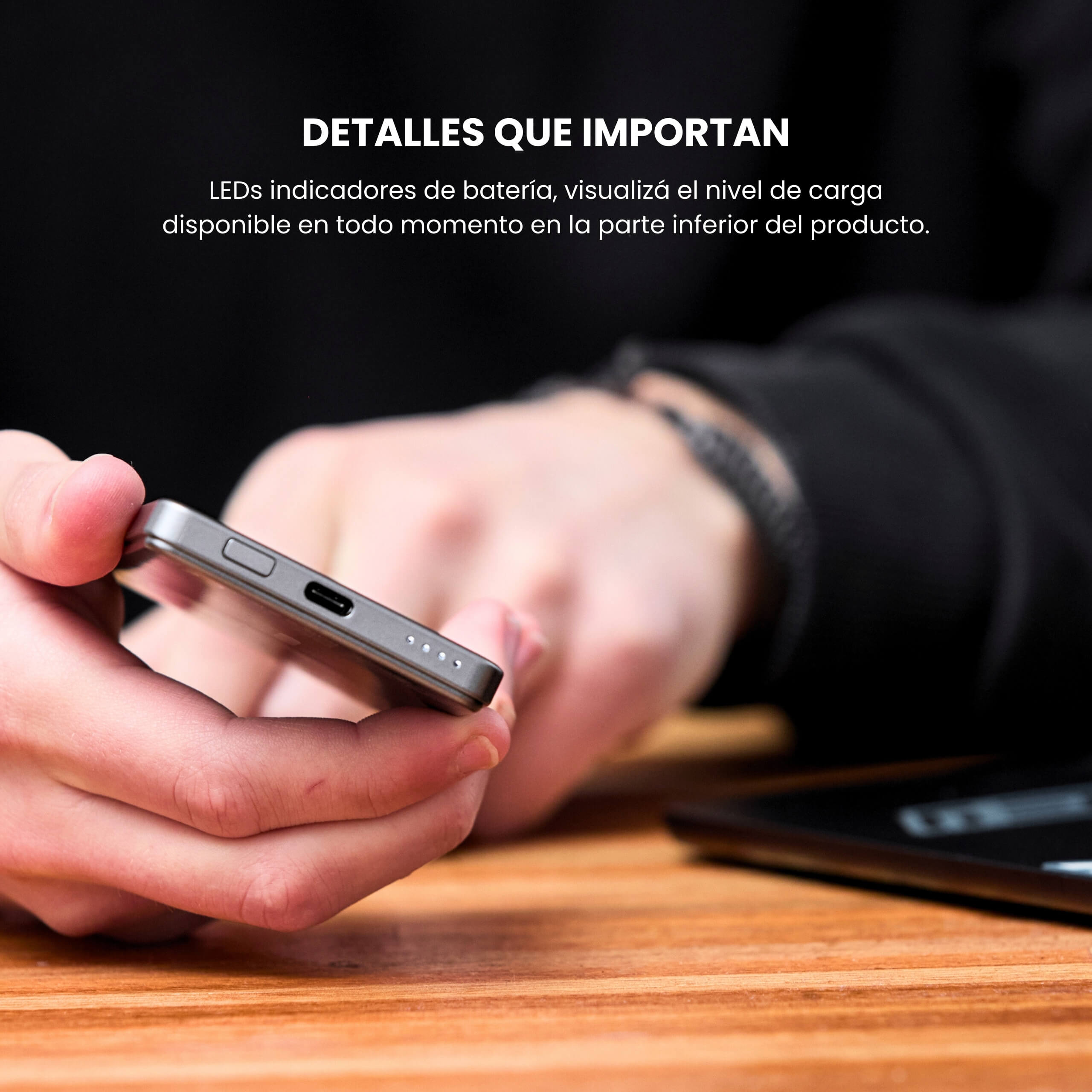 Power Bank ultrafino MagPower 5000mAh con diseño premium y compatibilidad total