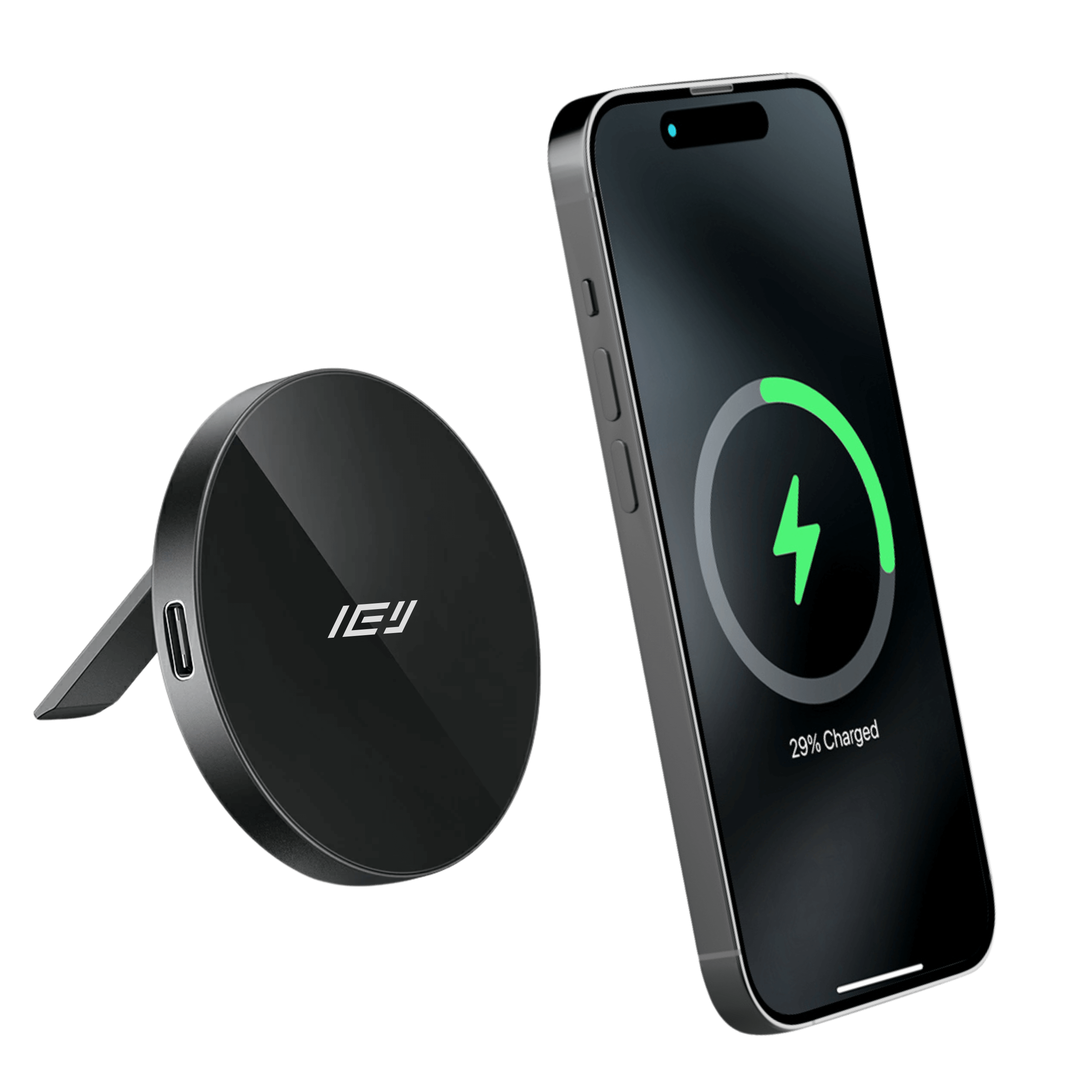 Cargador inalámbrico plegable MagCharger con soporte ajustable y con MagSafe