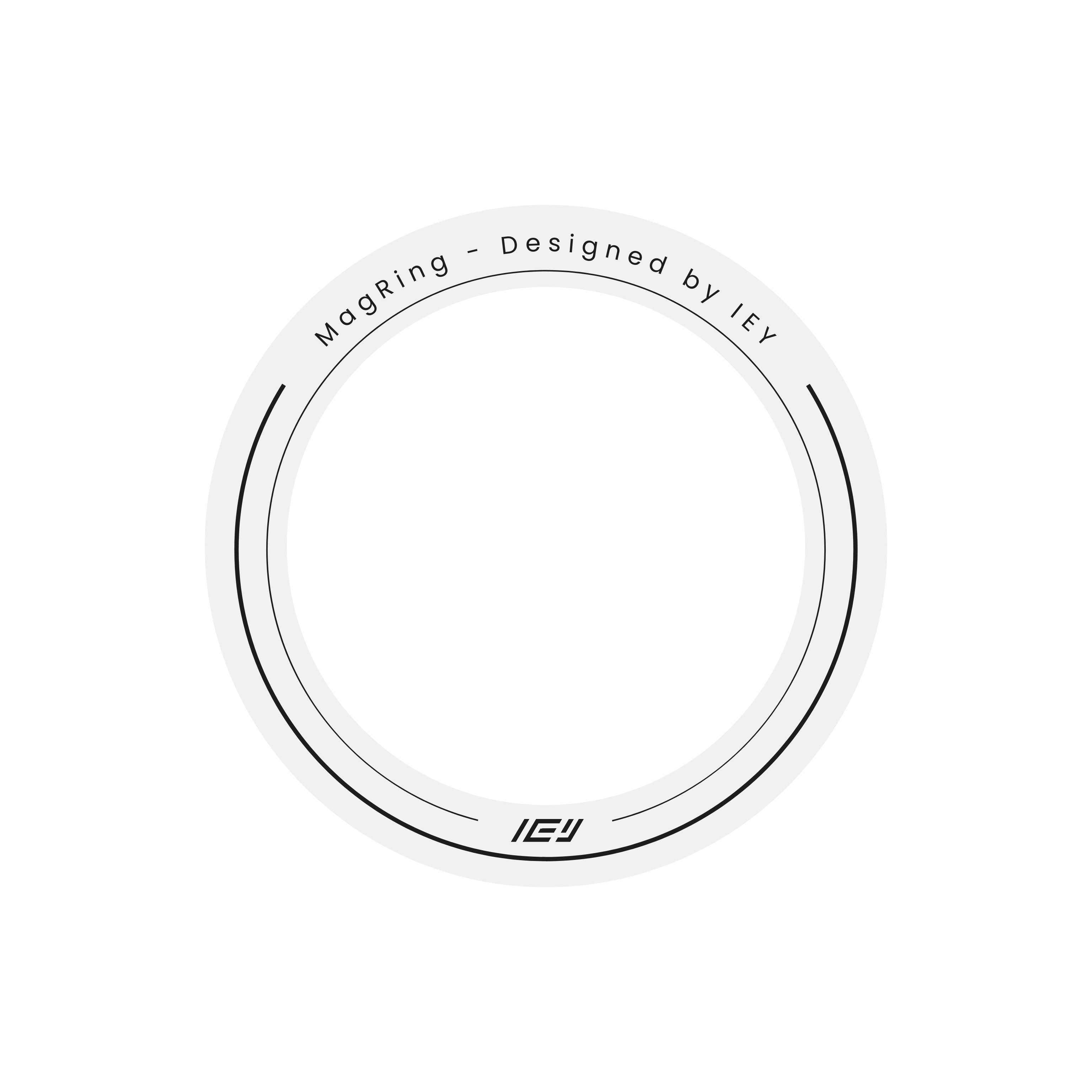 Anillo magnético universal MagRing en color blanco, compatible con carga inalámbrica y accesorios MagSafe #color_plateado