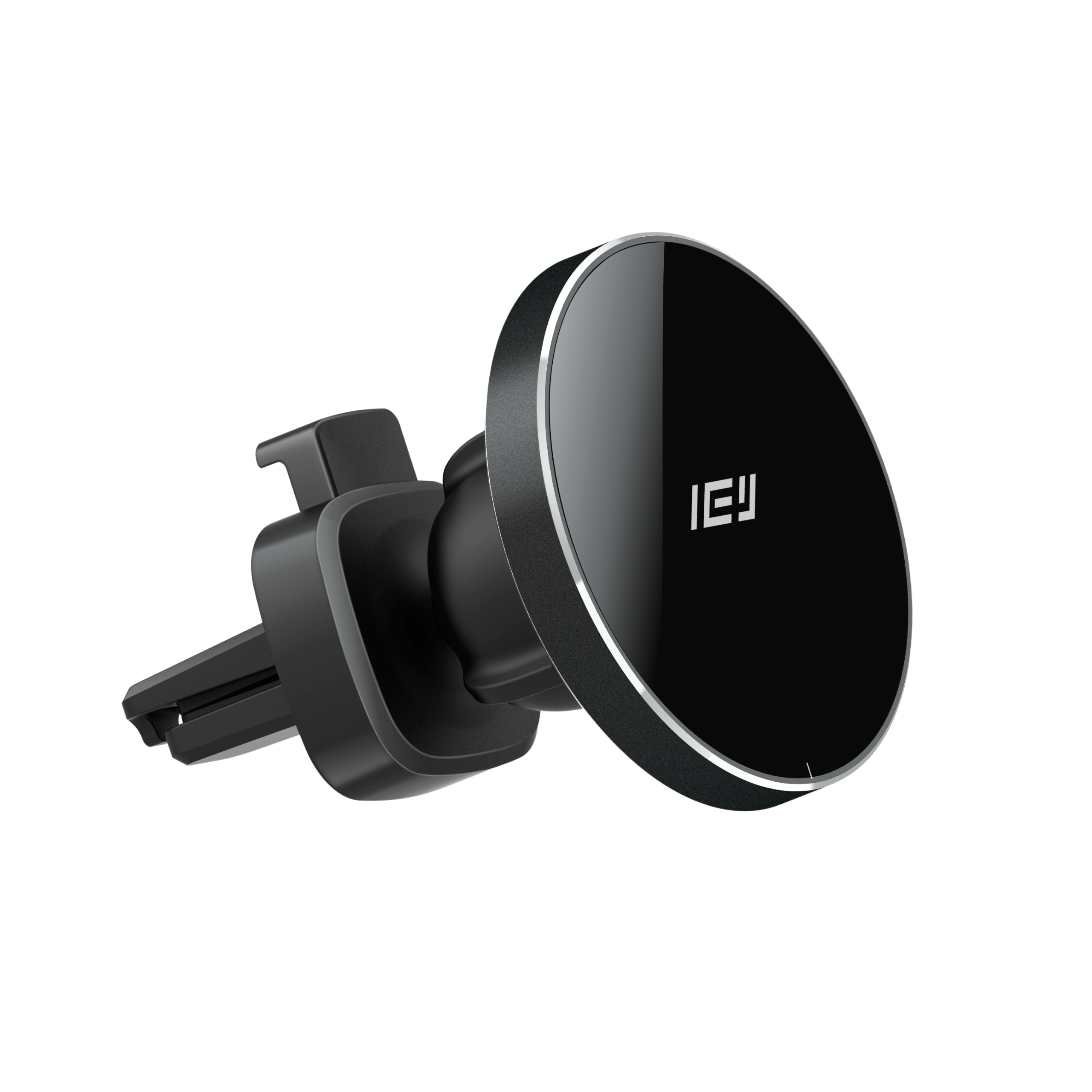 Cargador inalámbrico de auto MagCharger con soporte magnético compatible con MagSafe y iPhone en carga rápida
#color_negro