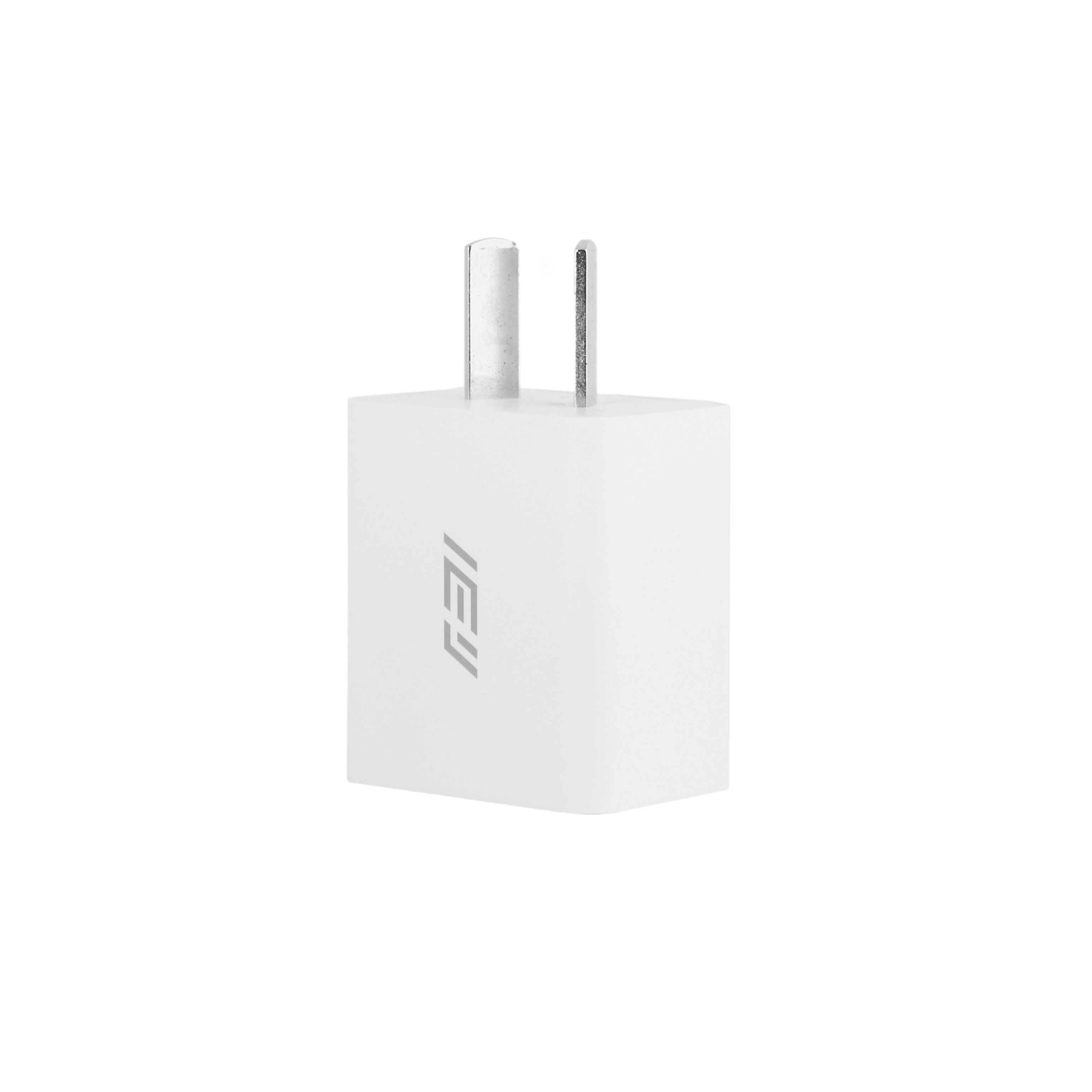 Cargador rápido de pared IEY de 20W en color blanco, compacto y compatible con dispositivos USB-C como iPhone y Android #color_blanco