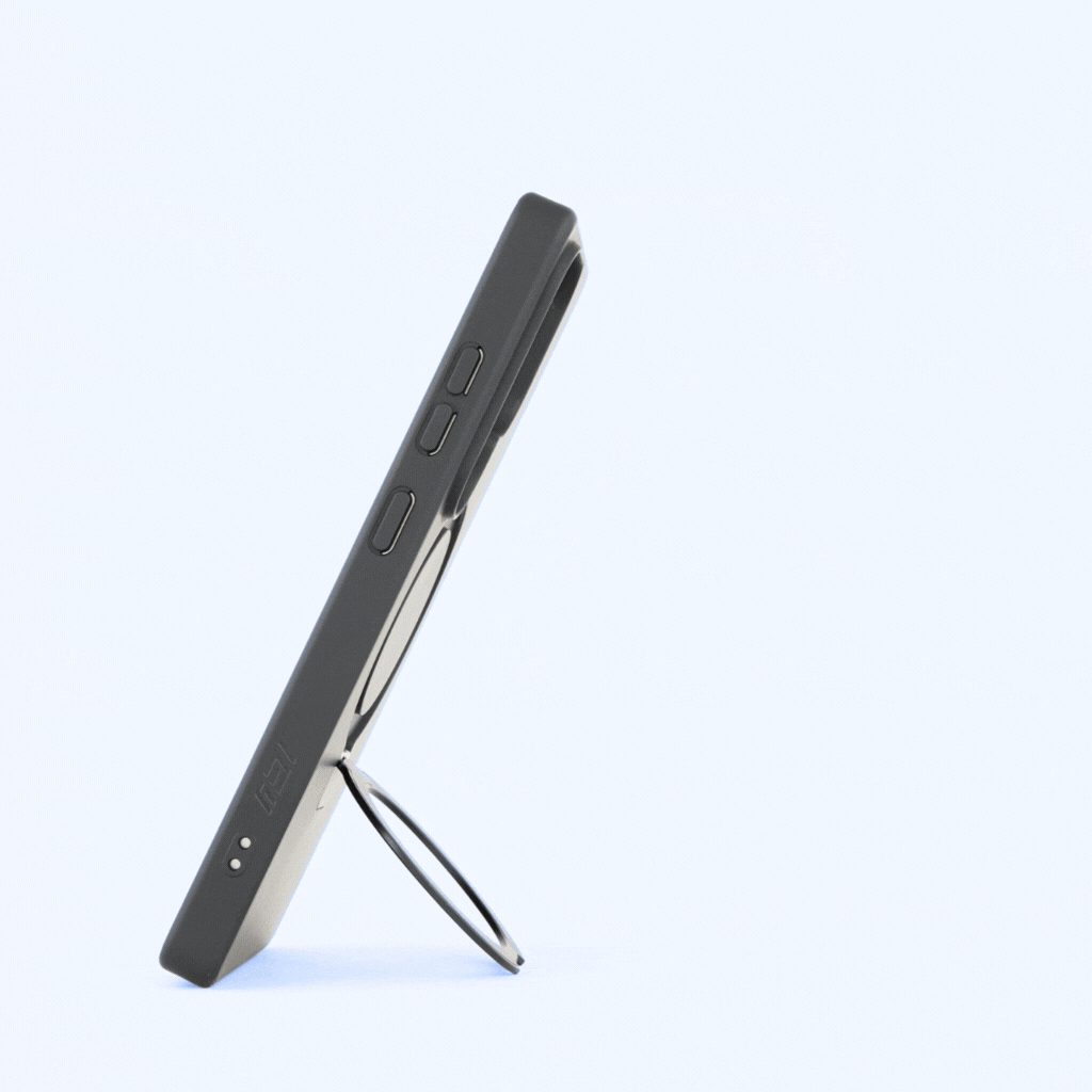 GIF animado de funda Samsung MagCase Ring con soporte magnético desplegable