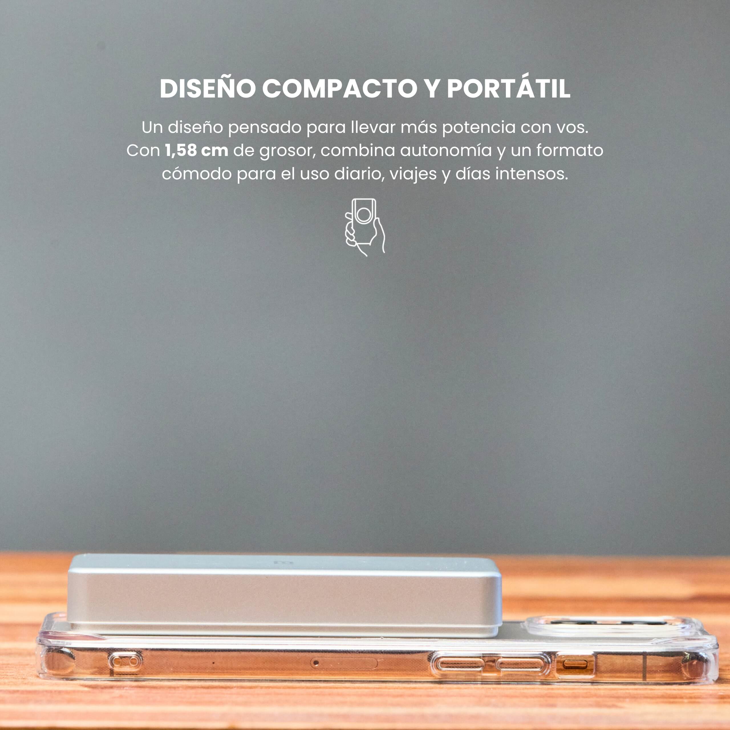 Power Bank Ultrafino 10000mAh MagPower diseño delgado y portátil con MagSafe