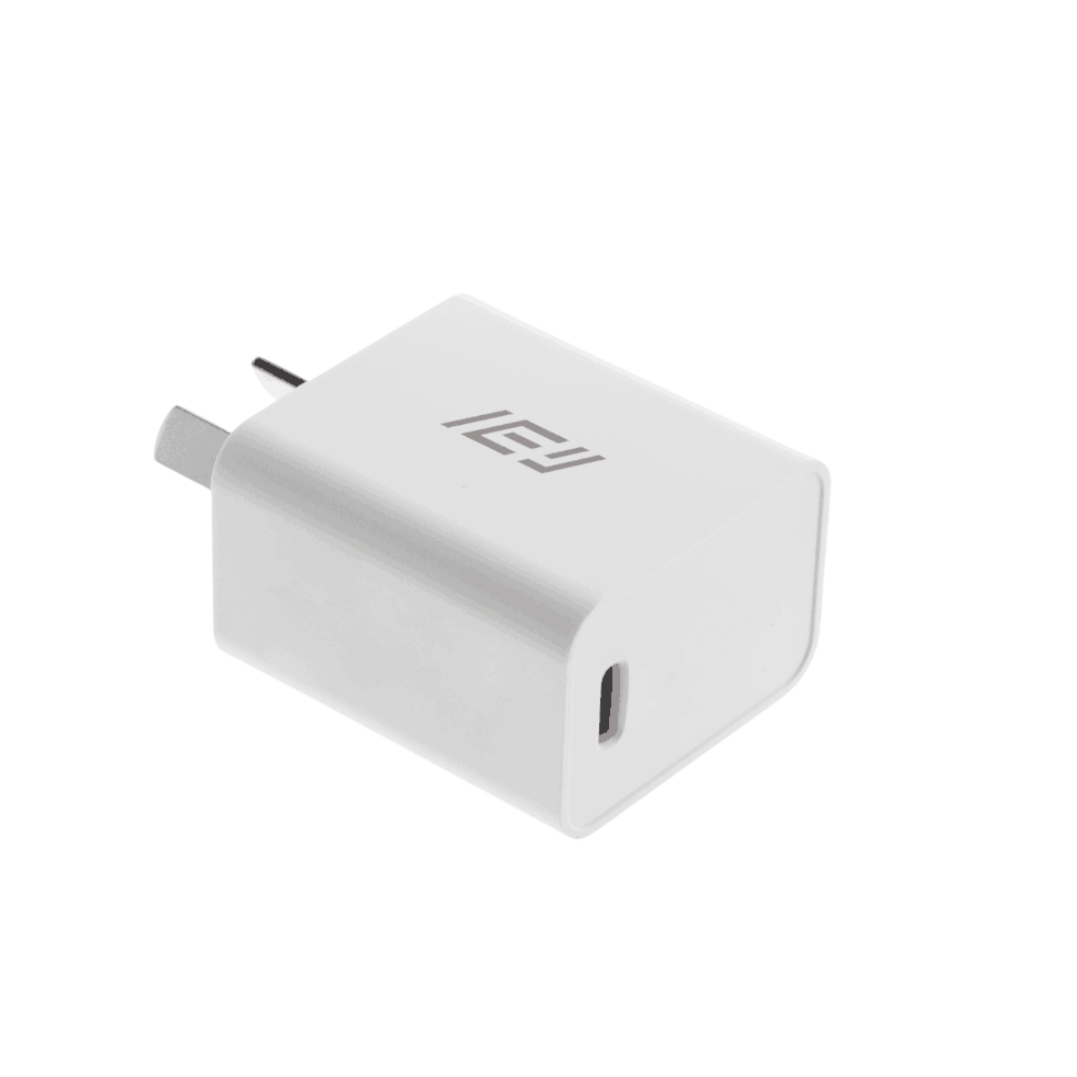 Cargador rápido de pared IEY de 20W en color blanco, compacto y compatible con dispositivos USB-C como iPhone y Android #color_blanco