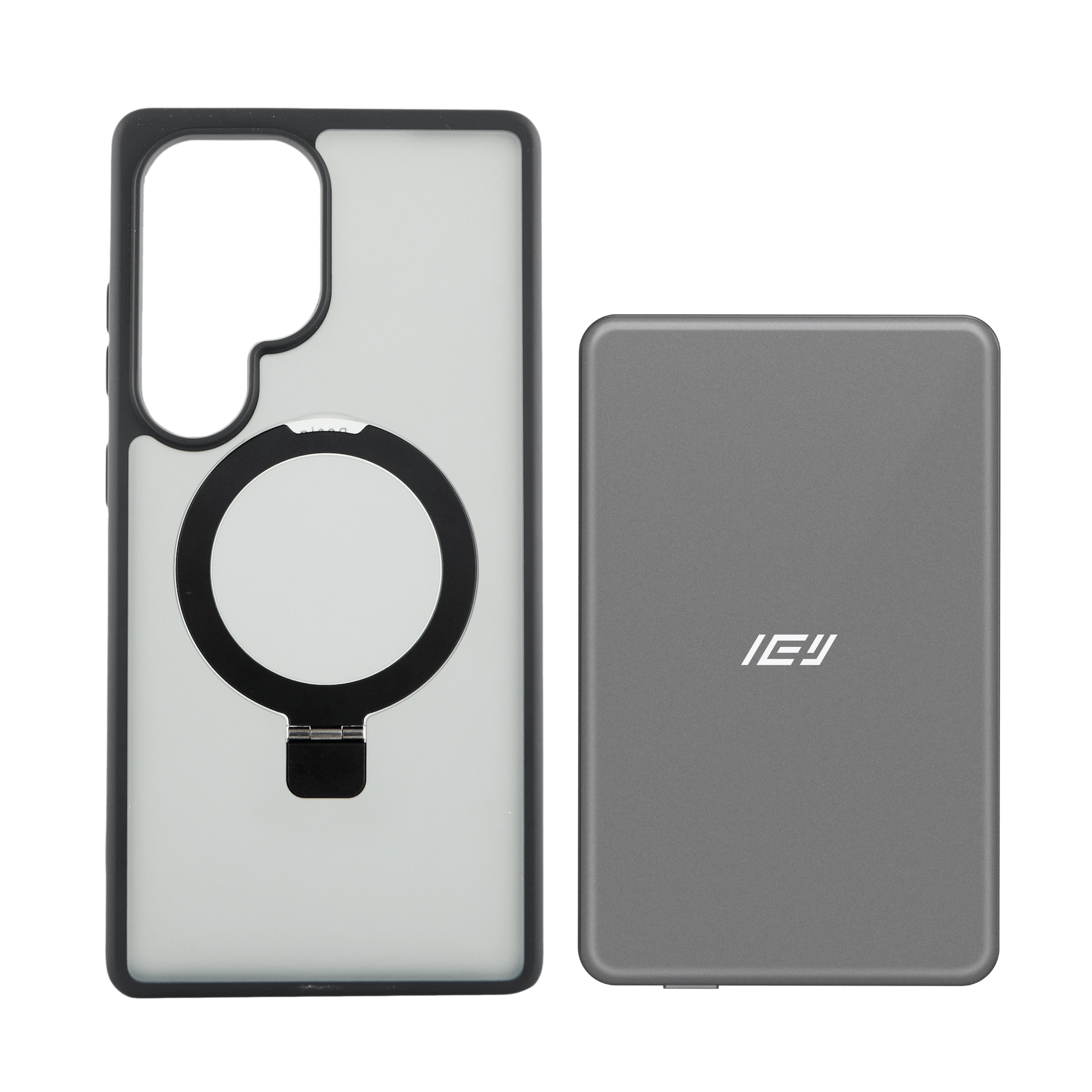 Combo IEY de funda MagSafe Samsung y batería inalámbrica de 5000mAh con tecnología MagSafe #color_gris azulado