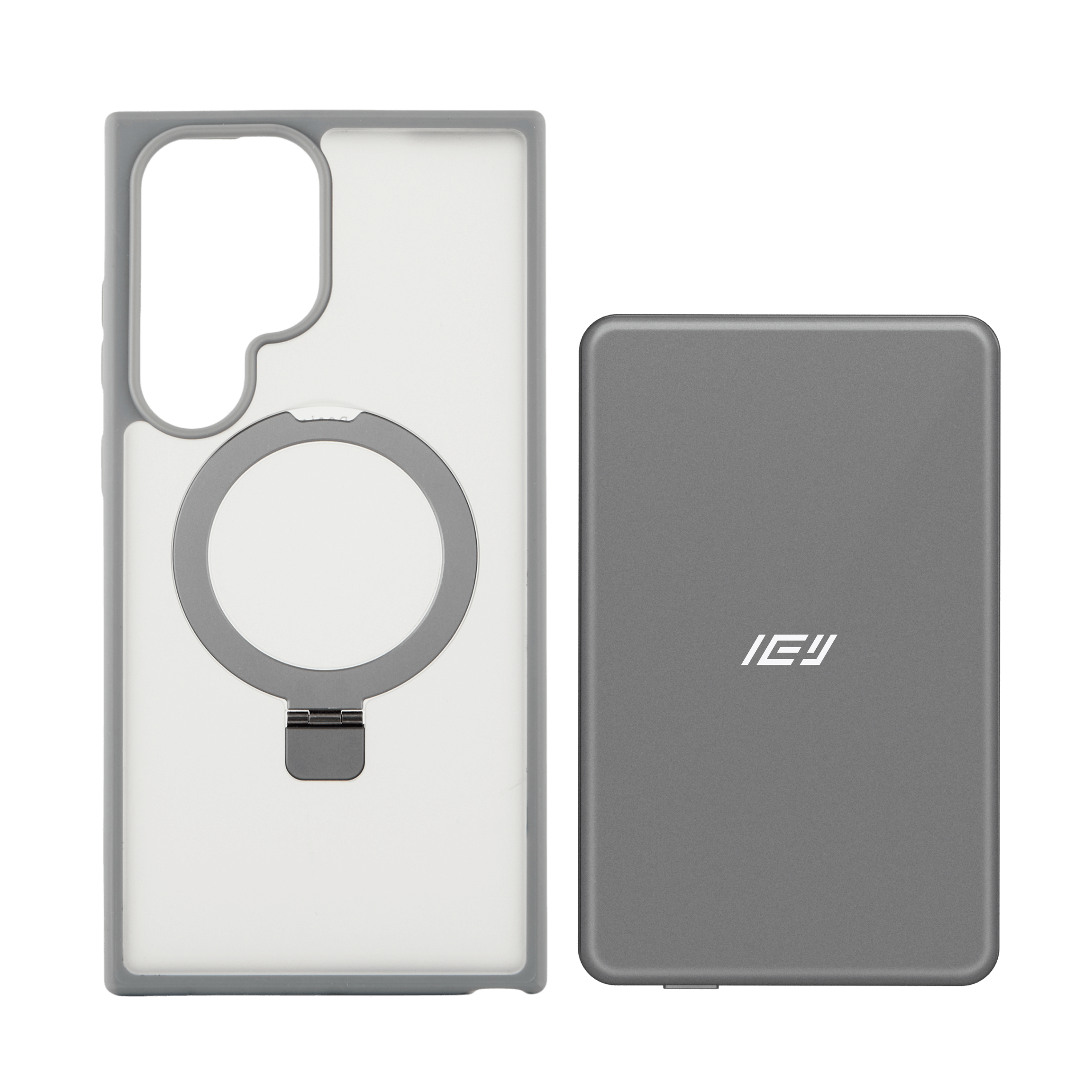 Combo IEY de funda MagSafe Samsung y batería inalámbrica de 5000mAh con tecnología MagSafe #color_gris azulado