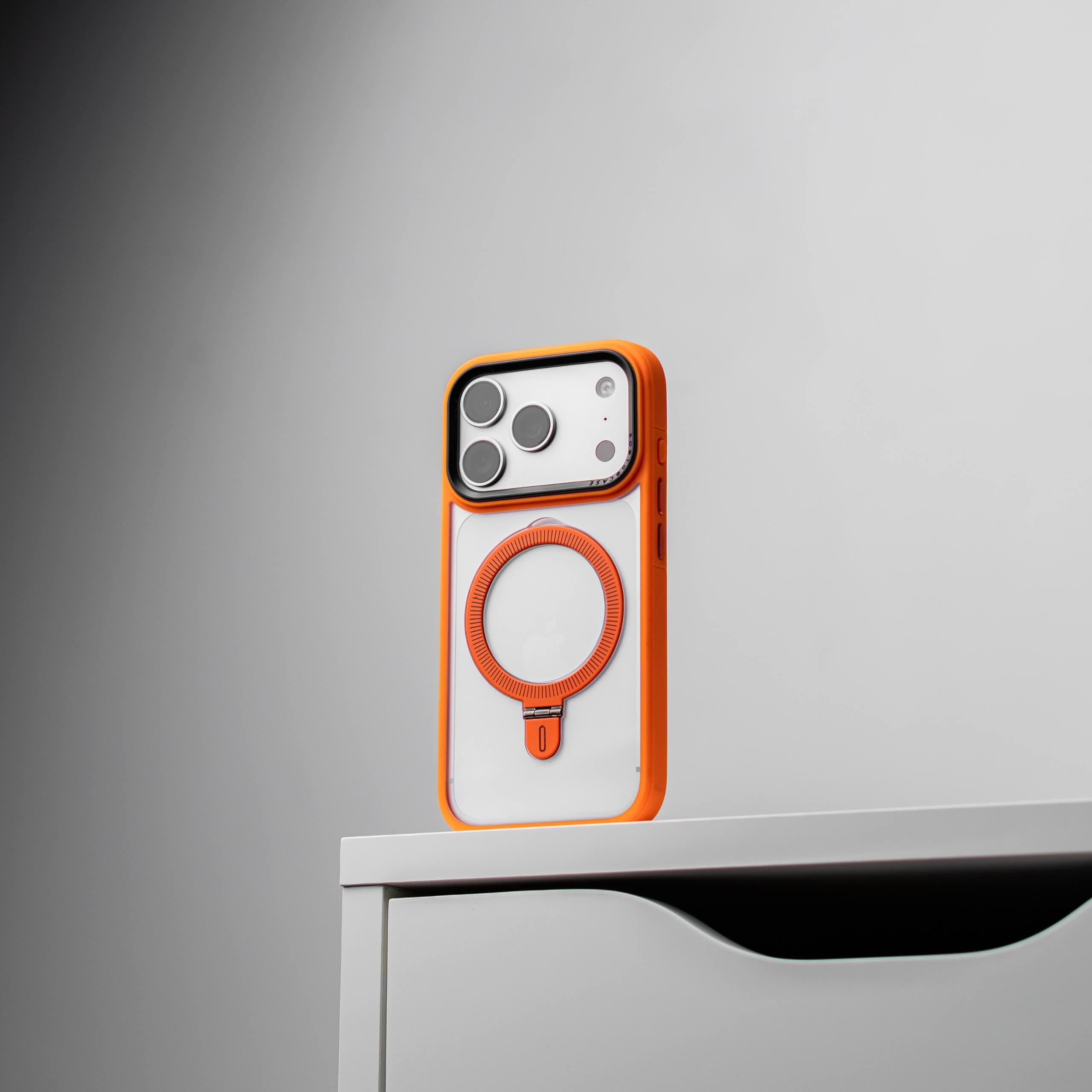 Foto frontal funda magsafe color naranja #color_naranja